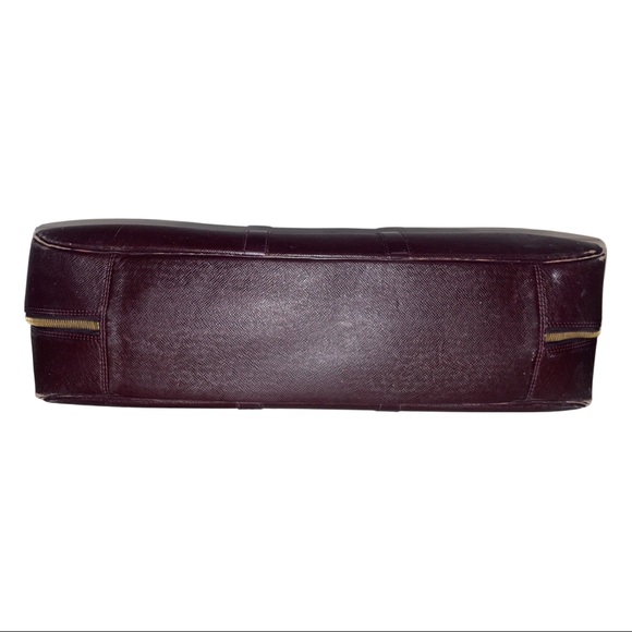 ✨ Vintage Louis Vuitton Burgundy Pebble Leather Luggage Bag ✨ - Picture 6 of 9